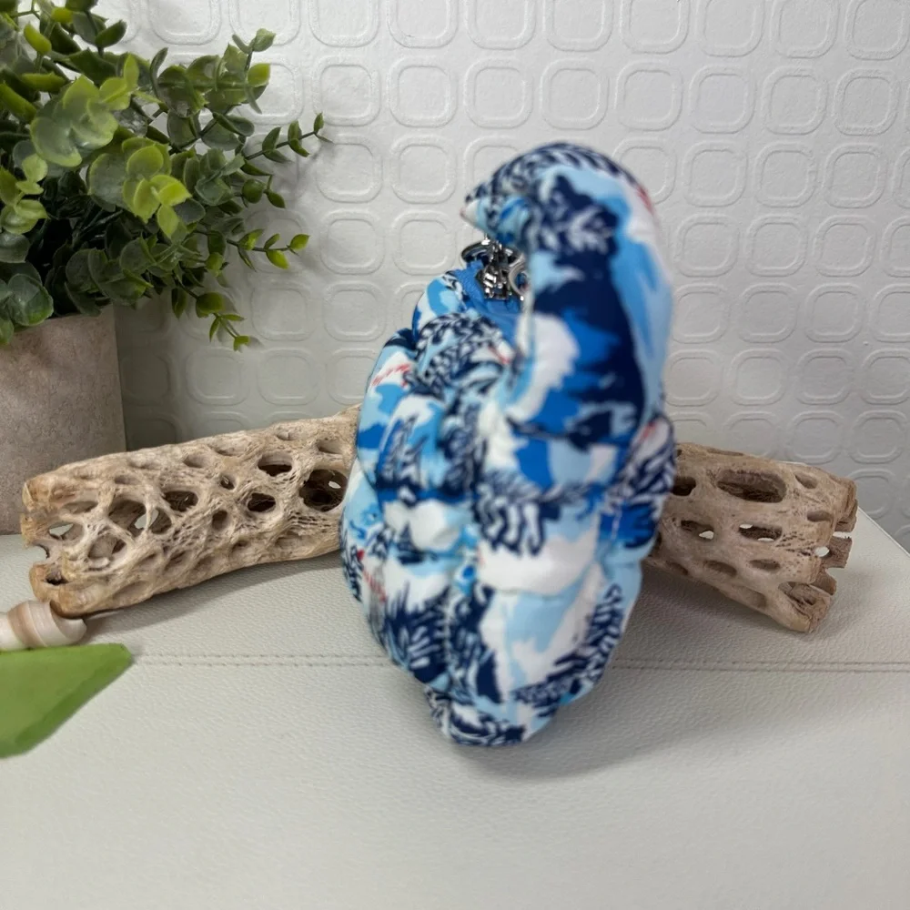 Free People Printed Micro Pouch Alpine Blue Pattern - Picture 5 of 9